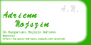 adrienn mojszin business card